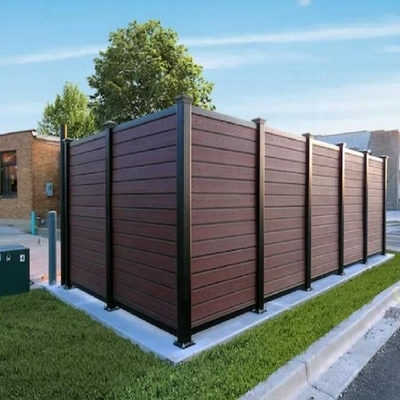 Außen Dekorations Aluminium Horizontale Louver Garten Zaun System Aluminium Zaunplatten