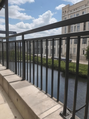 Aluminiumbalkonie Privatsphäre Zaun Profil Louver Rahmen Bar Horizontale Schieferzaun