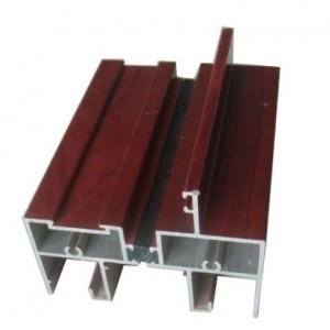6063 t6/t5 von Shengxin, extrudierte Aluminiumprofile für Baustoffe mit Holzkornveredelung