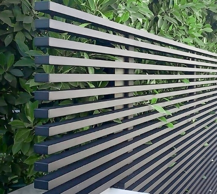 6063 Pulverbeschichtungsrohre für Madera-Dekorations-Aluminiumzaunplatten