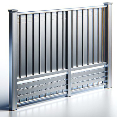 6063-T5-Aluminium-Extrusionsquadratrohre mit Weißpulverbeschichtung für Zäune