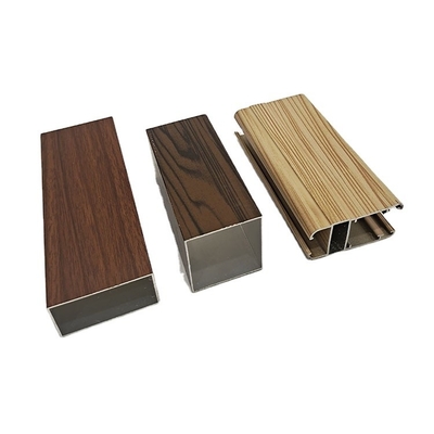 6063 T5 Pulverbeschichtung Anodisierende Holzfarben Aluminiumprofile für Fenster und Türen ISO-zertifiziert