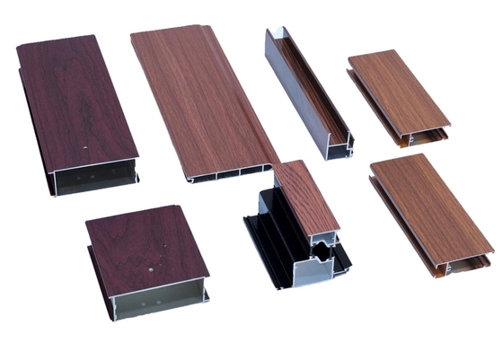 Dekorative Holzfarben Aluminiumprofile mit T3-T8-Temperatur und 0,8 mm-2,0 mm Dicke