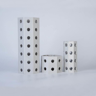 Aluminiumrohr aus Leichtmetall mit achtseitigem Aufbau für industrielle Modulgriffsysteme