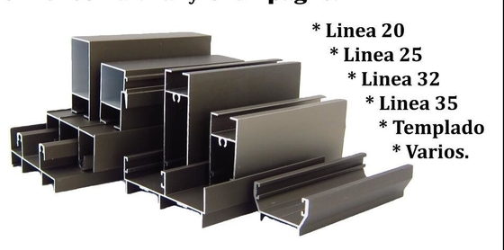 Individuelle T3-T8 Temper Bolivien Serie 20 25 Aluminiumprofile für Fenster und Türen