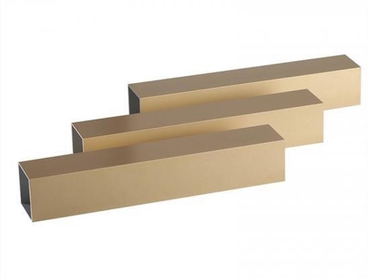 angepasste Farb-Titan-Gold-Aluminium-Schrank-Extrusionsprofile GB5237-2017 Standard