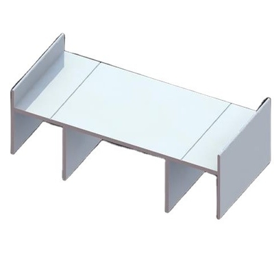 0.30 mm Dicke RAL9010 9016 Pulverbeschichtete Aluminiumprofile für Fenster und Türen