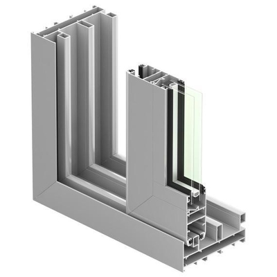 Temper T3-T8 Medera Nicro Blanco Anodisierende Aluminium Extrusion Fenster und Türen Profile