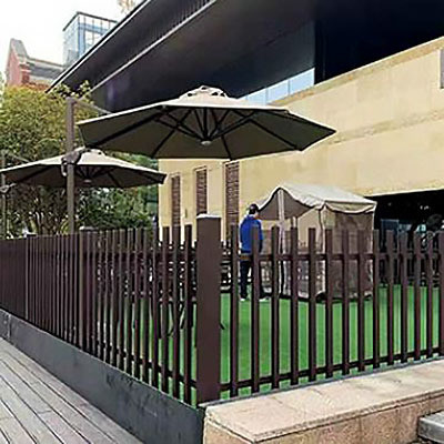 Gartenzaun Grade 6000-Serie Schwarz Pulver beschichtet Aluminium vertikaler Klingenzaun