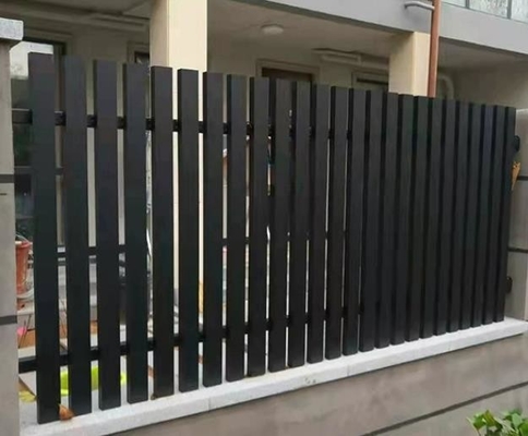 Aluminiumzaun-System Tor Dekorationsplatte in schwarz mit Schneidservice verfügbar