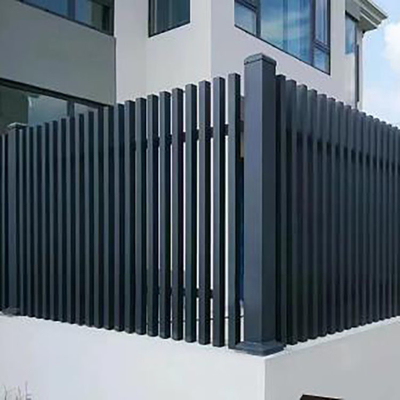 Datenschutz Schieferzaunplatten aus Aluminiummetall Schwarzpulver beschichtet für horizontale Zäune