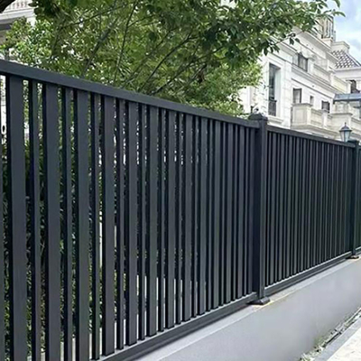 Datenschutz Schieferzaunplatten aus Aluminiummetall Schwarzpulver beschichtet für horizontale Zäune