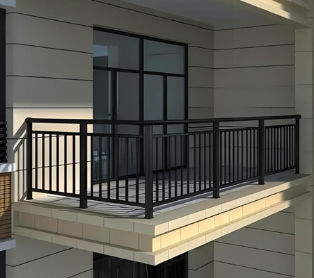 Horizontale Gartenzaun Privatsphäre Aluminium Schieferplatten mit schwarzer Pulverbeschichtung Dorado