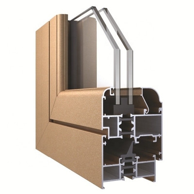 Aluminium-Schiebefensterprofile mit T3-T6-Alterungsbehandlung und klappbarem offenen Stil