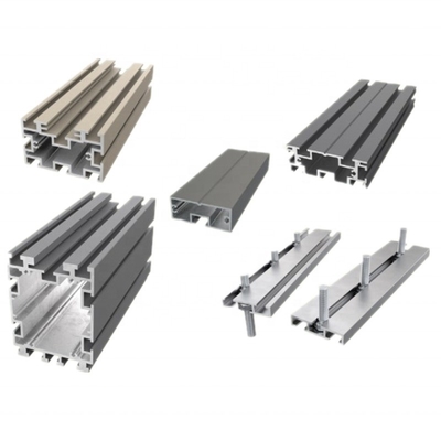 6063 Silber Schwarz Farbe T-Schlitten Aluminiumprofile für DIY Länge 0,5-6,0M Grade 6000 Serie