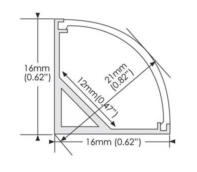 T3-T8 Gehärtetes Aluminium-Eckprofil von Shengxin 6063 Extrusion für Innenarchitektur