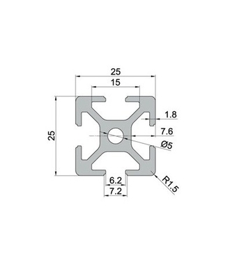 Anodisierbare Silber-T-Schlittenprofile V-Schlitten 4040 4080 mit T3-T8-Temper