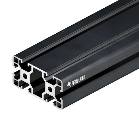 Dekorationen Schwarz Anodisiertes T-Schlitten Aluminium Extrusionsprofil 2020 4040 4545 4080 8080