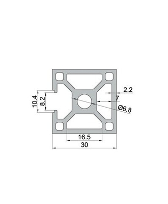Profil aus Aluminiumlegierung 6063-T5 Profil Silber anodiert 4040 4080 V Schlitz Extrusionsprofile