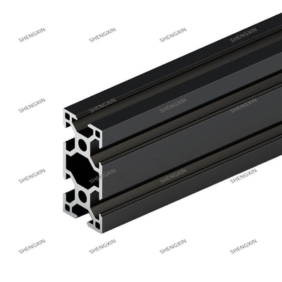 Zusammengepasste Größe Schwarze Anodisierte T-Schlitten Aluminiumprofile mit und 6063-T5-Profil