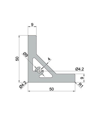 angepasste 6063 Silber-Anodisierte Aluminiumprofile der Serie 6000