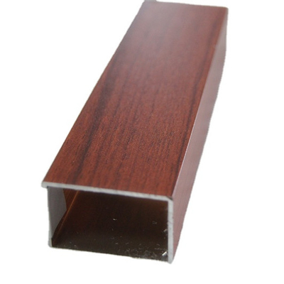 Aluminiumfarben Madera Tubo de Aluminio Grade 6000 Serie Aluminiumprofil für Fenster