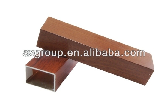 Aluminiumfarben Madera Tubo de Aluminio Grade 6000 Serie Aluminiumprofil für Fenster
