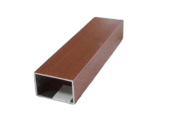 Aluminiumfarben Madera Tubo de Aluminio Grade 6000 Serie Aluminiumprofil für Fenster