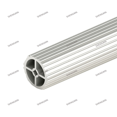 Aluminiumlegierung T-Schlitten-Extrusionsprofile in Silber, anodiert für Wohnprojekte