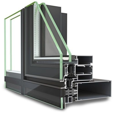 angepasste Türen und Fenster Schiebefenster Aluminiumprofil mit ±5% Toleranz