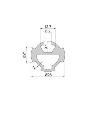 Temperatur T3-T8 Kundenausdruck Silber Anodisierung Industrie Aluminium Profil