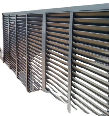 Aluminiumverstellbares Louvred-System für Außen-Außen-Privatsphäre Zaun-Türwand