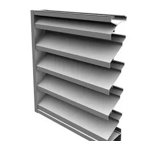 Aluminium-Rollerblind-Pelmets-Extrusionsprofil mit Stanzbohrung von oben