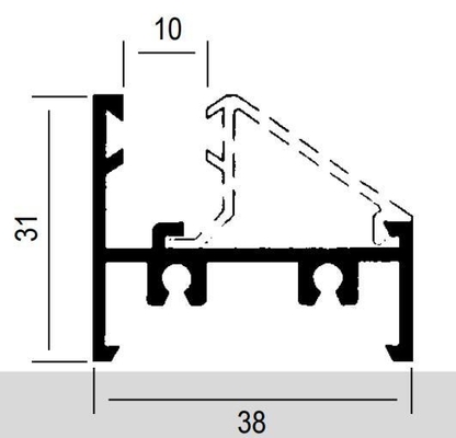 7038 8025 744 3825 5020 3831 Aluminium-Extrusionsprofil für Kolumbien Fenster und Türen