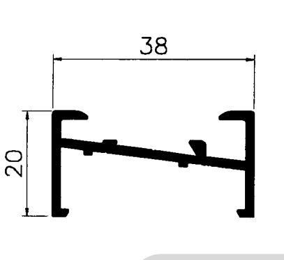 7038 8025 744 3825 5020 3831 Aluminium-Extrusionsprofil für Kolumbien Fenster und Türen