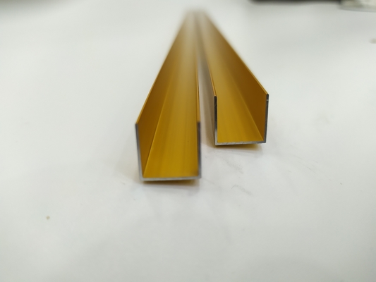 Profile für die Verteilung von Goldfarben-Aluminium-Extrusionsprofilen