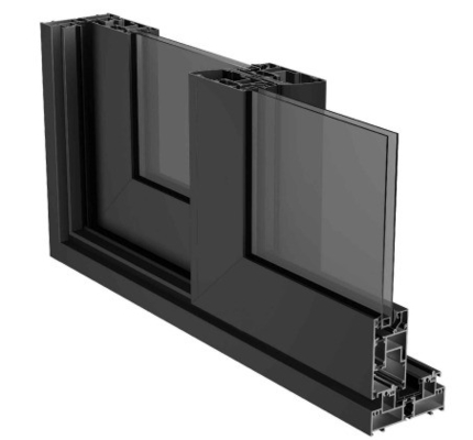 Grauer T3-T8 Aluminium-Extrusionsprofil für Doppelglasschiebetür von SHENGXIN TOP