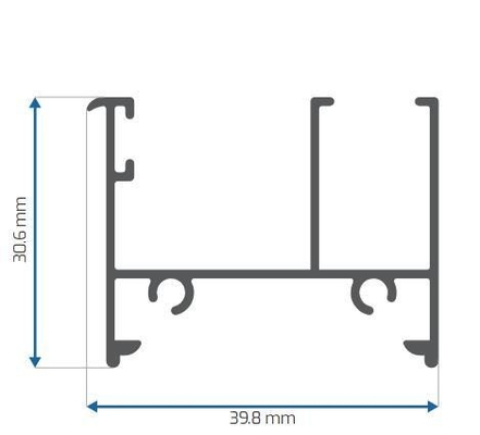 Mexiko Fenster und Türen Aluminium Extrusionsprofile Anodisierungspulverbeschichtung Werkzeug Finish