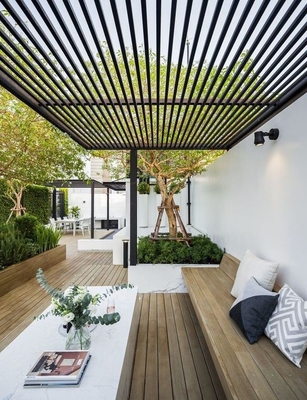 6000-Serie Shengxin Aluminium-Louvered-Dachprofile für Außen-Louvered-Aluminium-Pergola