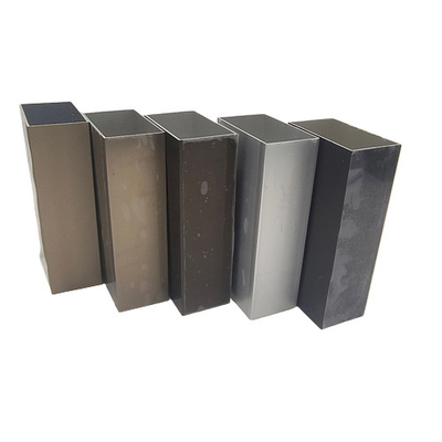 Aluminiumprofil Schwarz Anodisierungsfarbe Rechteck Kioskprofile Aluminium zum Schneiden