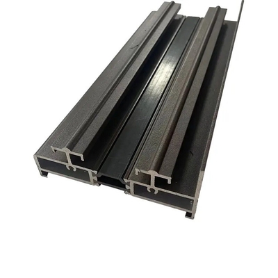 Schwarze Aluminiumprofile von Shengxin Powder Coating für Schiebetüren in der 6000er Serie