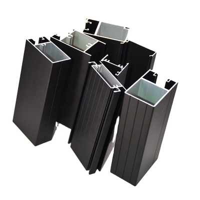 Schwarze Aluminiumprofile von Shengxin Powder Coating für Schiebetüren in der 6000er Serie