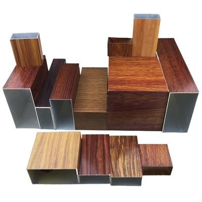 Architektonische und industrielle Aluminiumprofile aus Holzkorn für seitlich gehängte Türfenster