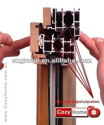 T3-T8 Temper Thermal Break Aluminium Profil Drehschrauber Tür und Fensterrahmen von Shengxin