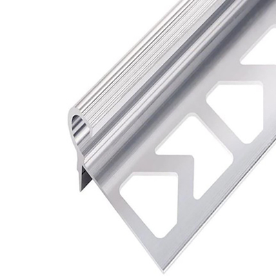 2023 Shengxin Bright Silver Aluminium Dekorativ Treppen Nasen Profile für Bodenverkleidungen