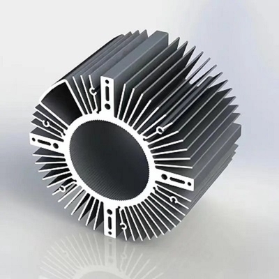 Erweiterte Aluminiumprofile für kundenspezifische anodisierte Wärmesenkungen