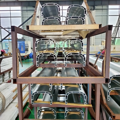 Aluminium-Extrudierte Profile Extrusion Aluminium für Bauprojekte Legierung der Baureihe 6000