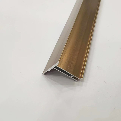 Dekorationen Shengxin Matt Silber Anodisiertes Metallboden Übergang T-Form Aluminiumfliesen Trim für Keramik