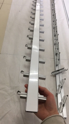 5.8-6.0M Länge Aluminiumzaunplatte Schleifer System Hardware-Kit für Strukturprofil
