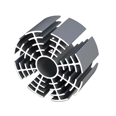 Schwarz-anodisierte Aluminium-Heatsink Profil für Fenster und Türen Shengxin 6063 T5